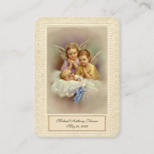 Visita Tarjeta Sagrada de Recuerdo de Bautismo para Niño