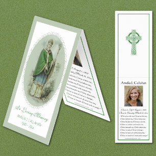 Visita Tarjeta Santa de la Oración Irlandesa del Funeral 