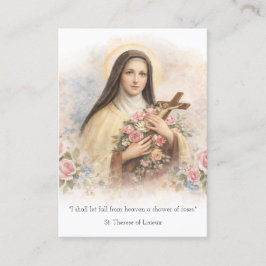 Visita Tarjeta Santa de Novena de Santa Teresita Jesús Cr