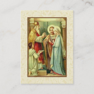 Visita Tarjeta santa del compromiso del rezo católico de