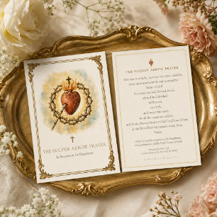 Visita Tarjeta Santa del Corazón Sagrado de la Oración de