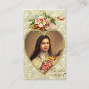 Visita Tarjeta santa del rezo del día de San Valentín c