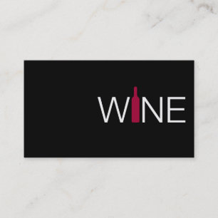 Visita Tarjeta sencilla de negocios de vino rojo