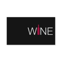 Tarjeta sencilla de negocios de vino rojo