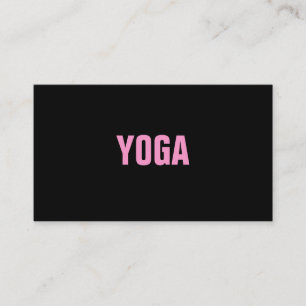 Visita Tarjeta simple y llana del instructor de la YOGA