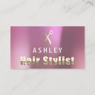 Visita Tarjeta subió purpurina de la cita del salón del