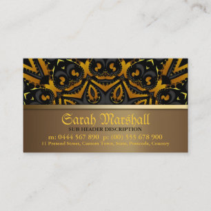 Visita Tarjeta tribal de negocios Batik Black and Burt Go