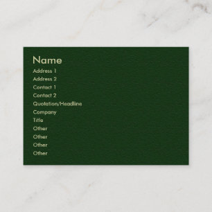 Visita Tarjeta verde llana del perfil de la piedra