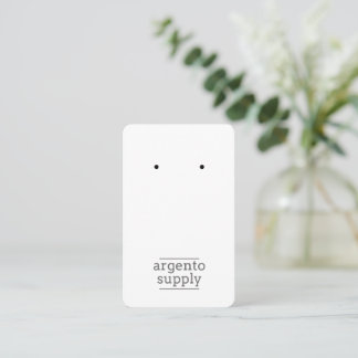 Visita Tarjeta vertical de ganancia-Añadir su logotipo
