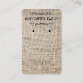Visita Tarjeta vertical de navegación - Jute natural -