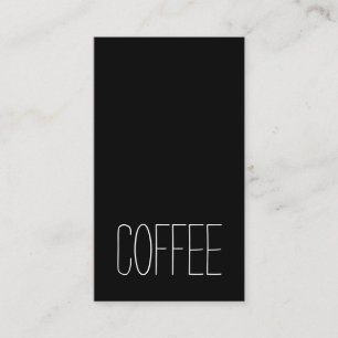 Visita Tarjeta vertical oscura del café de la palabra