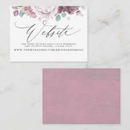 Visita Tarjeta web de Mauve Floral Boda