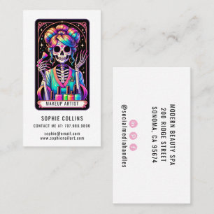 Visita Tarot Theme Makeup Artista tarjeta de presentación