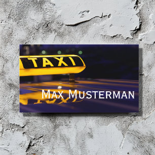 Visita TAXI tarjeta de presentación
