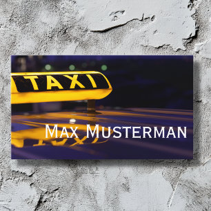 Visita TAXI tarjeta de presentación