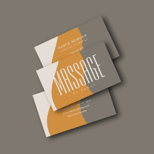 Visita Terapia de Masaje Tierra Tones Tarjeta de Negocios