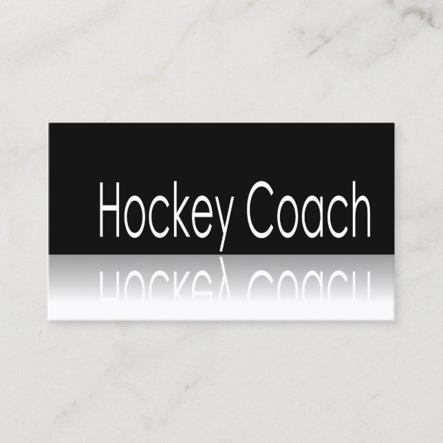 Visita Texto reflexivo - Entrenador de hockey - Tarjeta d (Anverso)