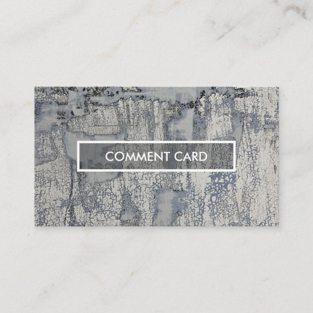 Visita textura curruscante de la tarjeta del comentario (Anverso)