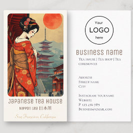 Visita Tienda de restaurantes de té japonesa - Tarjeta de