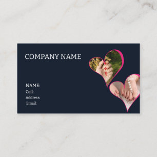 Visita Uñas de la TARJETA DE NEGOCIO DE PLANTILLA BÁSICA