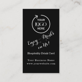 Visita Vale de Bebida Negra Moderna | Tarjeta para Evento