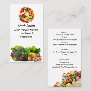 Visita Vegetación Hortalizas Frescas Compra Tarjeta de Ne