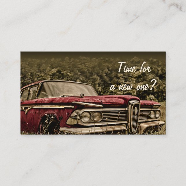 Visita Ventas de coches - Conéctese a la tarjeta de prese (Anverso)