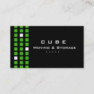 Visita Verde blanco del negro de la caja de la tarjeta de