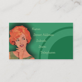 Visita Verde retro Cutesy 2 de la tarjeta de la