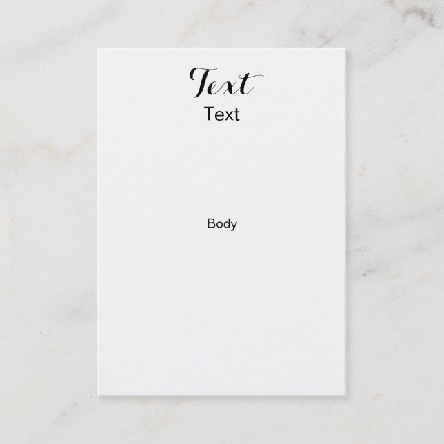 Visita Vertical rechoncha de encargo de la tarjeta de (Anverso)