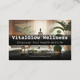 Visita Vibrante Wellness Tarjeta de negocios Energizar su