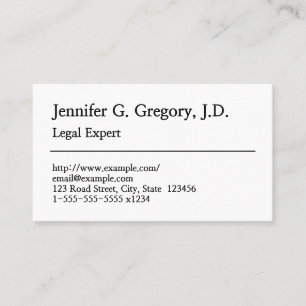 Visita Vieja tarjeta profesional legal de moda