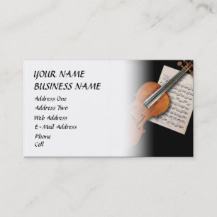 Visita Violín - tarjeta de la industria musical