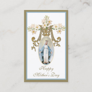 Visita Virgen María Día de la Madre Rememoración Tarjeta