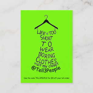 Visita Visite mi hacer compras de la ropa de la tarjeta