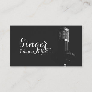 Visita Vocalista, Cantante, Tarjeta de Negocios de Música