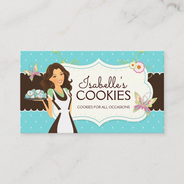 Visita Whimsical Cookie Bakery - Tarjeta de presentación (Anverso)