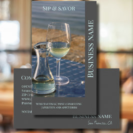 Visita Wine bar tienda promoción de negocios Tarjeta de p