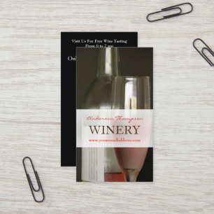 Visita Wine Bar Winery - Tarjeta de presentación