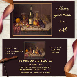 Visita Wine Still Life Clases de arte Eventos Tarjeta de 