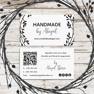 Visita Wreath Vines Handmade Tarjeta de presentación ar
