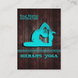 Visita Yoga de Bikram - Tarjeta de horario, de negocios