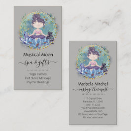 Visita Zen rocas Yoga Spa Masaje Terapia Tarjeta de Negoc