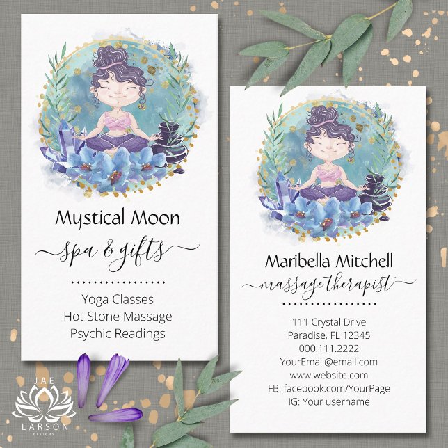 Visita Zen rocas Yoga Spa Masaje Terapia Tarjeta de Negoc (Subido por el creador)