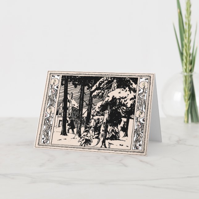Visitantes de Navidad de época Snowsky Woodsy Vill (Anverso)