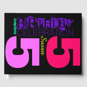 Visitas 55.ª Celebración de cumpleaños Libro de Huéspedes 