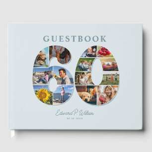 Visitas 60.º libro de Collages de fotos de cumpleaños