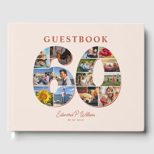Visitas 60.º libro de Collages de fotos de cumpleaños