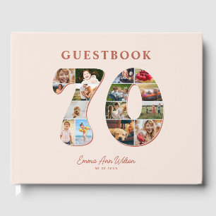 Visitas 70.º libro de Collages de fotos de cumpleaños