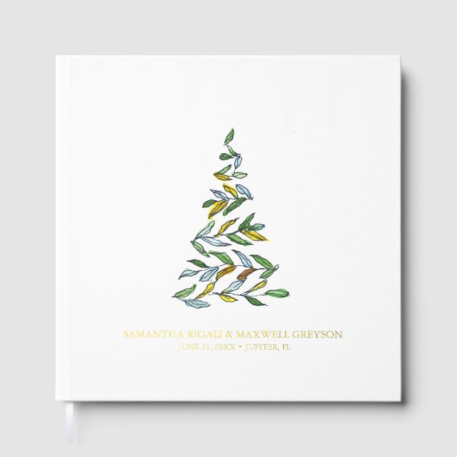 Visitas Árbol acuarela del libro de navidades (Anverso)